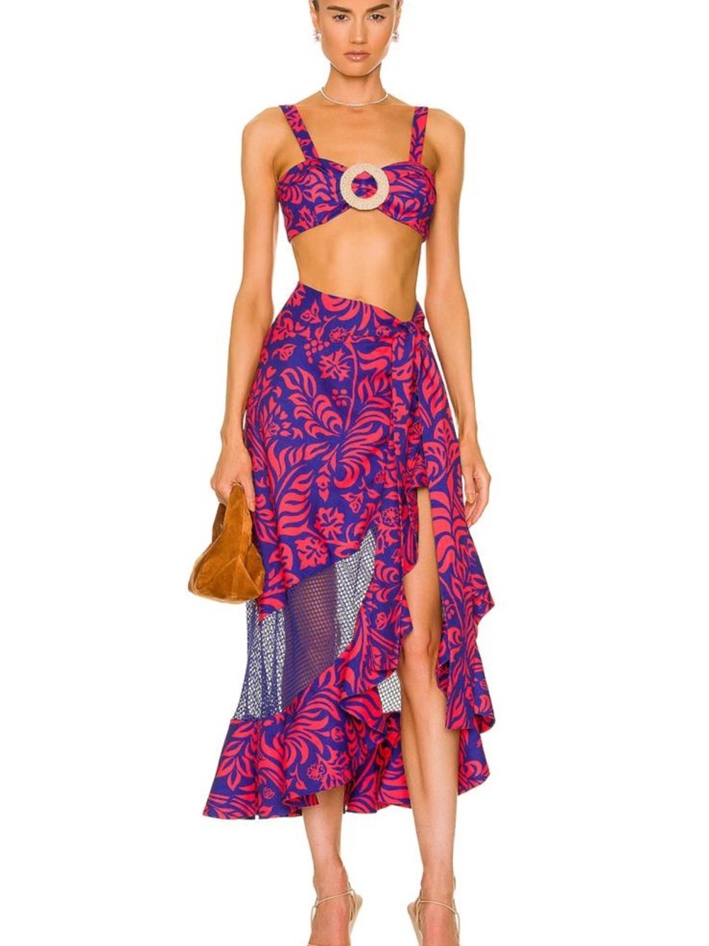 PatBO Pink & Purple Pau Bralette Top